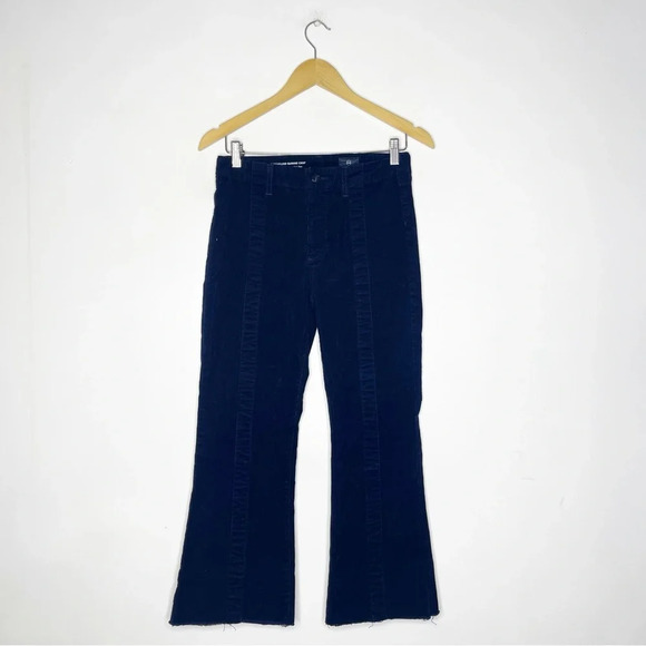 Ag Adriano Goldschmied The Panelled Quinne Crop High Rise Kick Flare Corduroy 27 - Picture 1 of 9
